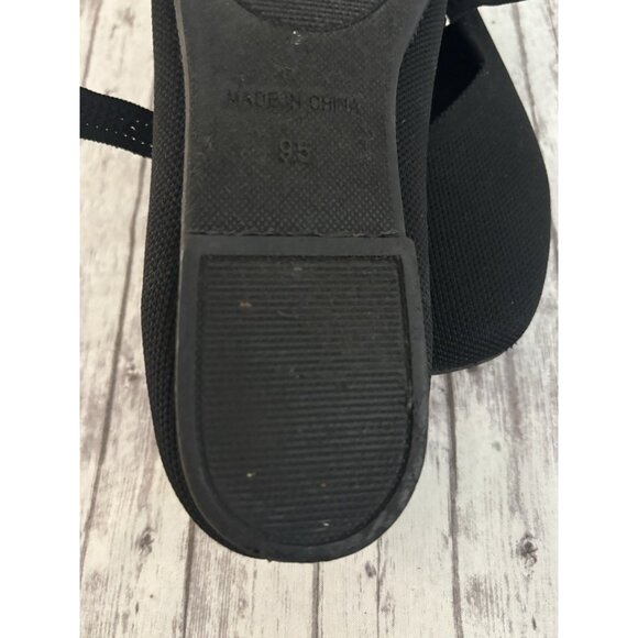 STEVE MADDEN Y2k Richmond black Fabric Mary Jane ballet flats Square Toe 9.5 - Picture 8 of 10